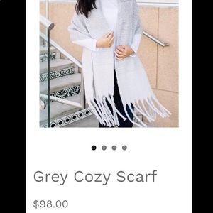 grey cozy scarf by Mersea